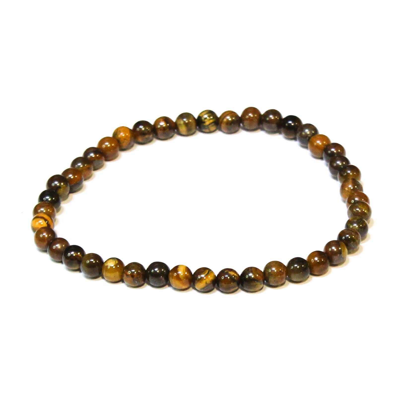 Tiger Eye Bracelet 4mm - Sacred Crystals Bracelets