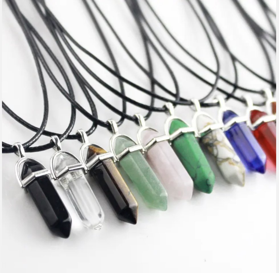 Healing Energy Crystal Point Necklaces Collection Image Banner - Sacred Crystals