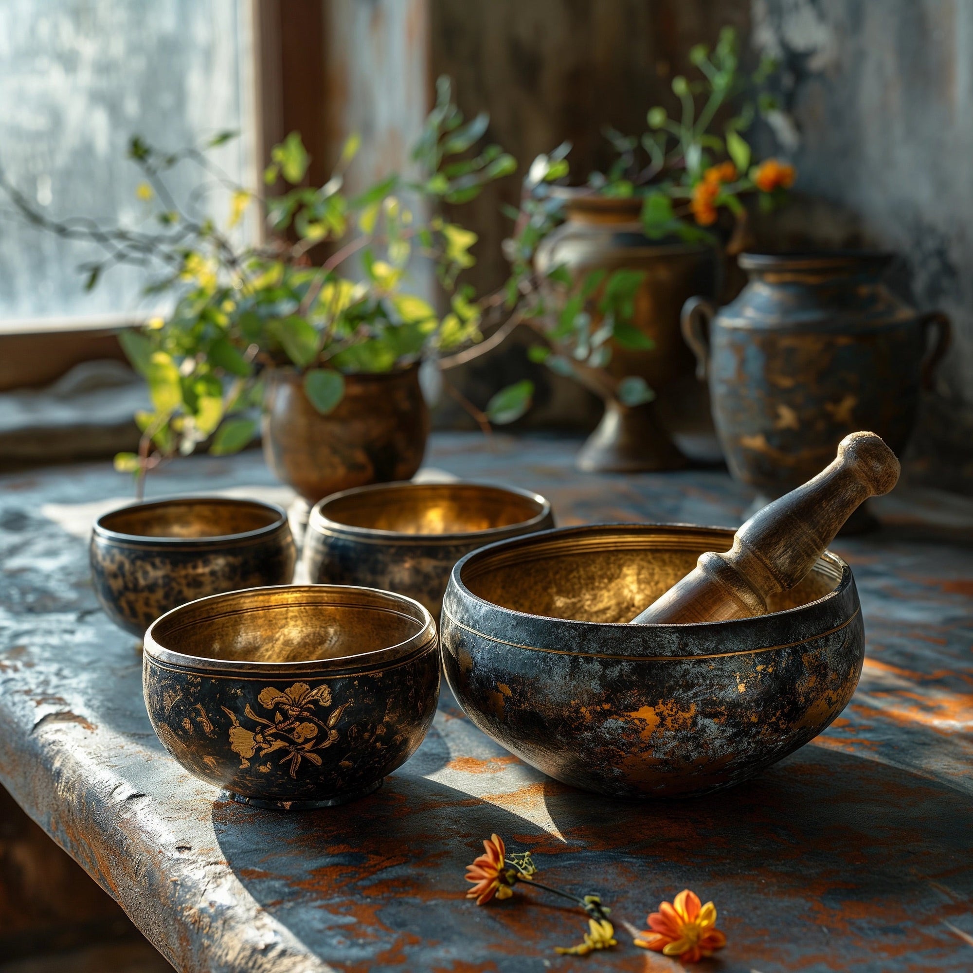 Singing Bowls and Meditation Instruments - Sacred Crystals