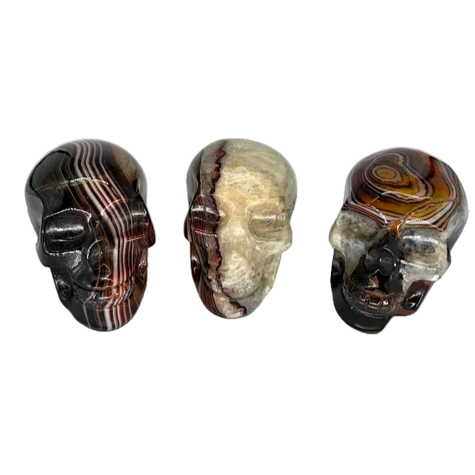 Banded Agate Skull $69.99