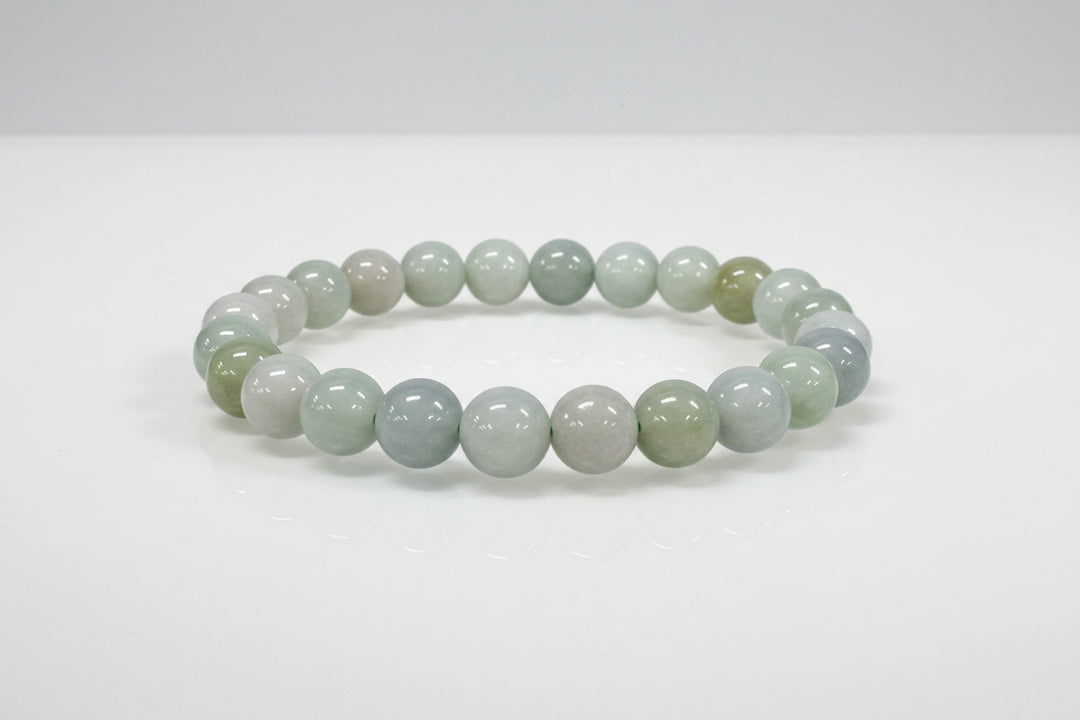 Burma Jade Jadeite Round Bead Bracelet 8mm - Ancient Harmony
