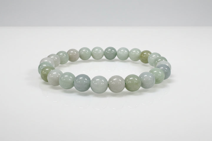 Burma Jade Jadeite Round Bead Bracelet 8mm - Ancient Harmony