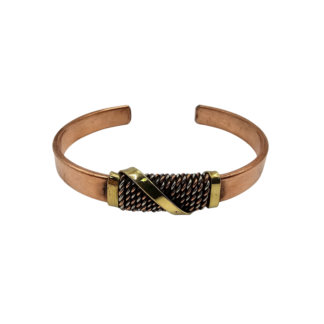 Pure Solid Copper Cuff Bracelet