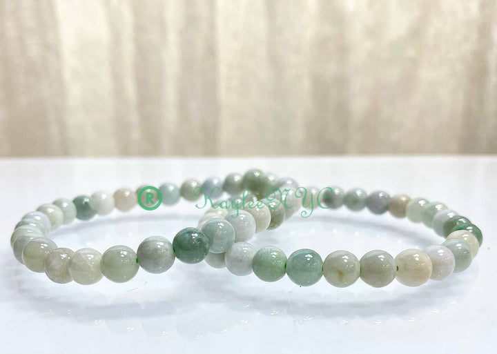 Burma Jade Jadeite Round Bead Bracelet 6mm - Ancient Harmony