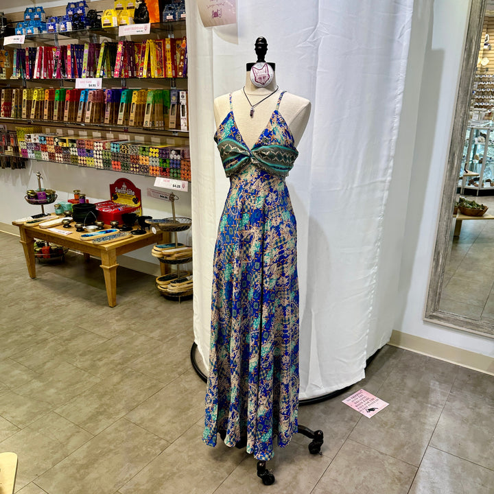 Long Sari Boho Summer Sun Dress