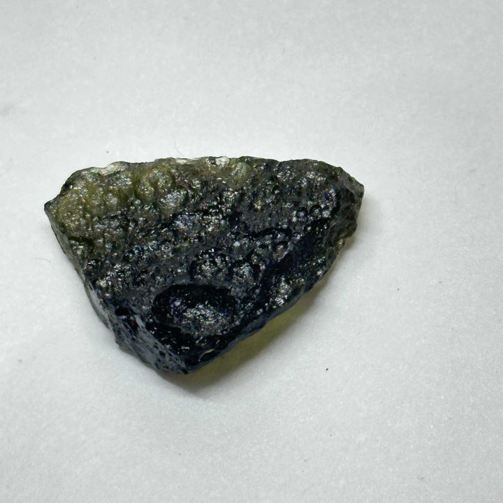 Moldavite tektite stone 4.06 grams rare green meteorite from Czech Republic for spiritual development and cosmic energy
