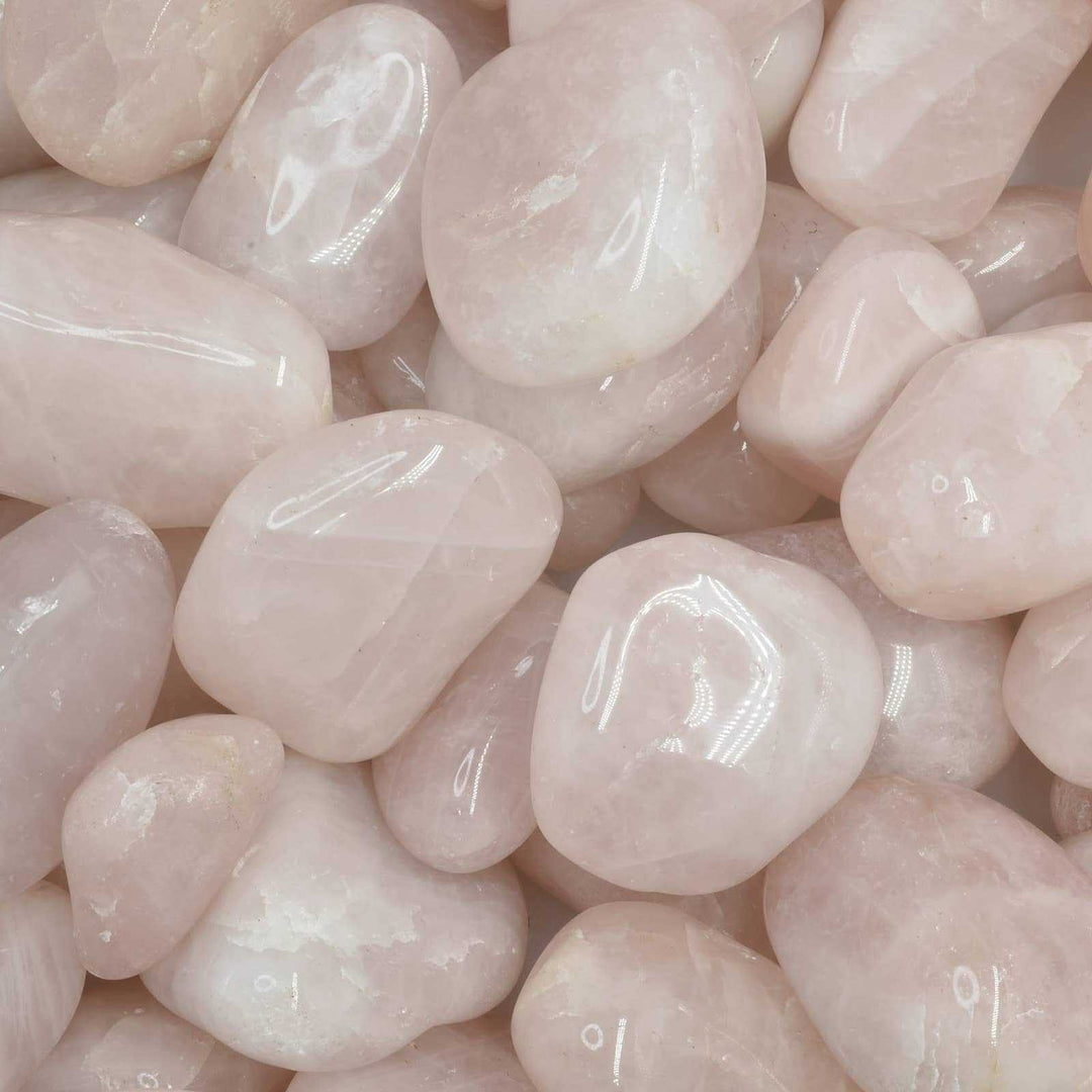 Brazilian Rose Quartz Palm Stone