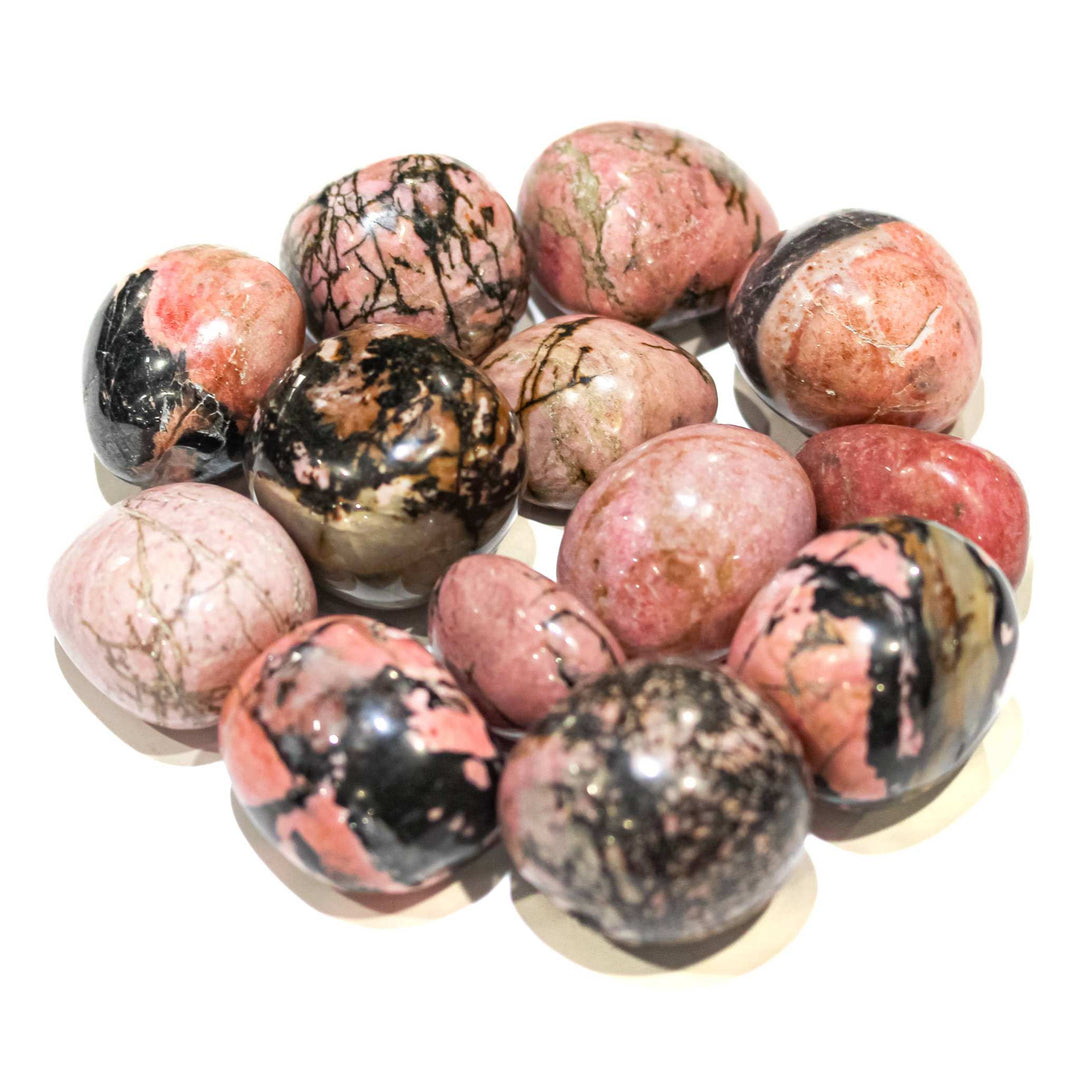Rhodonite Tumbled Pocket Stone (Palm Stone)