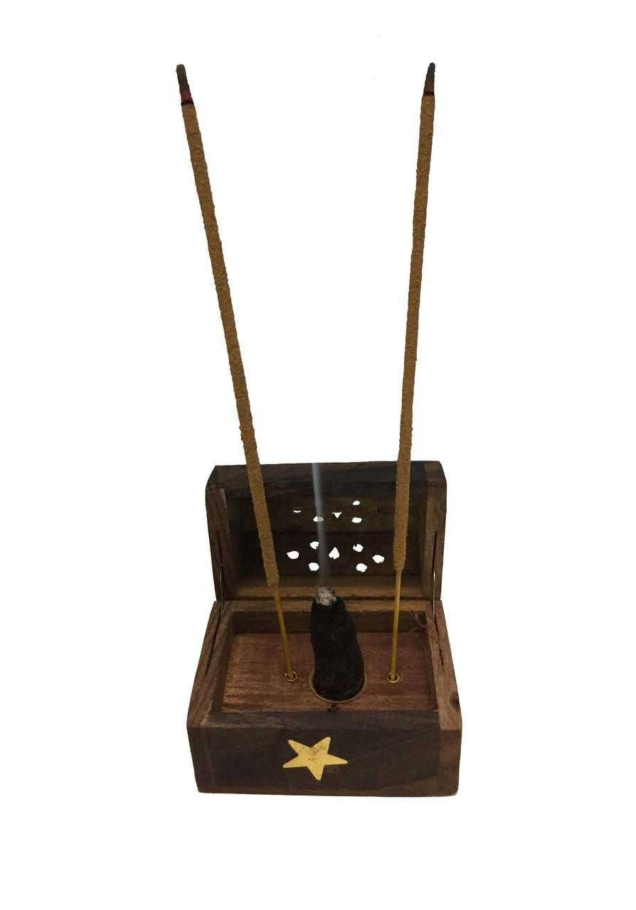 Wooden Coffin Box (Small)  CARVING