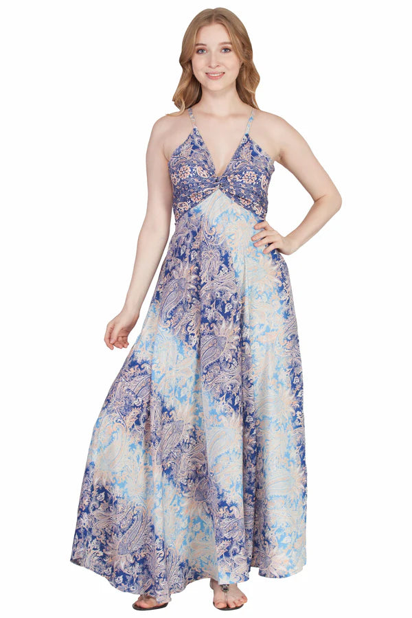 Long Sari Boho Summer Sun Dress