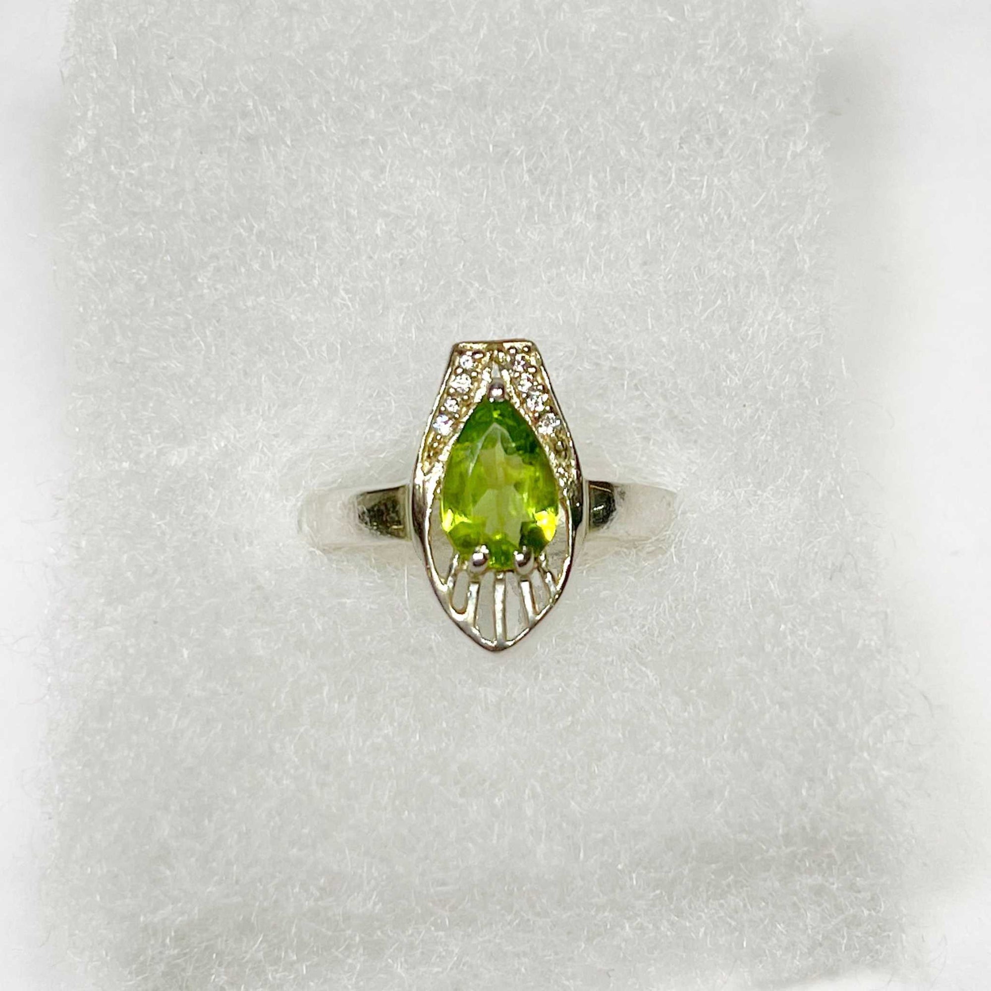 Peridot Ring Size 9 “Lily”, Rings, Rings