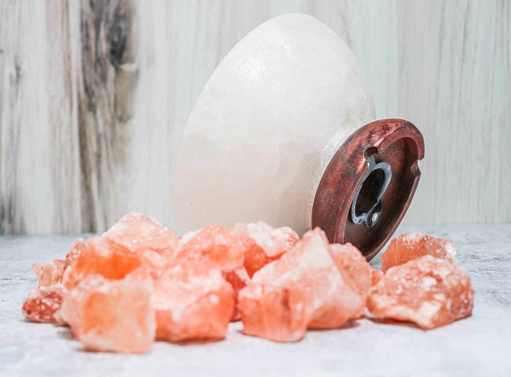 Himalayan Salt &quot;Fire On Ice&quot; Abundance Bowl 7&quot;