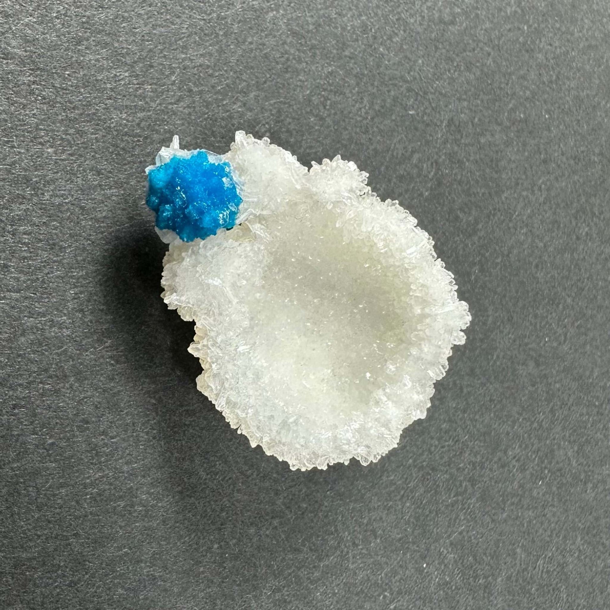 Cavansite Ball 'Floaters' on Stilbite SM from Maharashtra, Pune, India