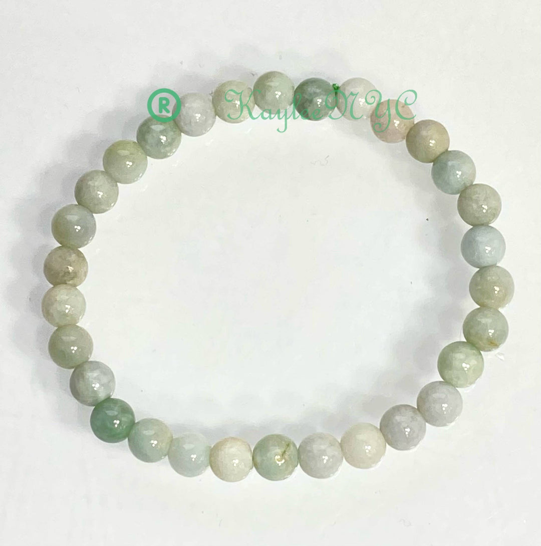 Burma Jade Jadeite Round Bead Bracelet 6mm - Ancient Harmony
