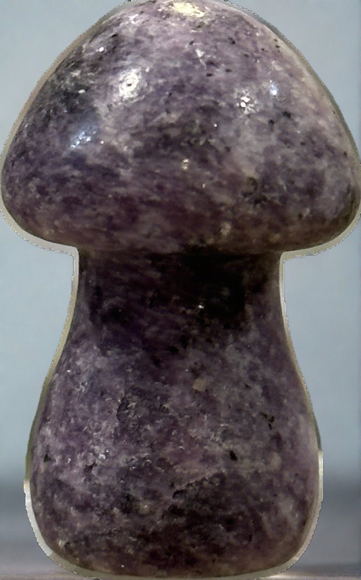 1.5" Lepidolite Mushroom - Sacred Crystals Mushrooms