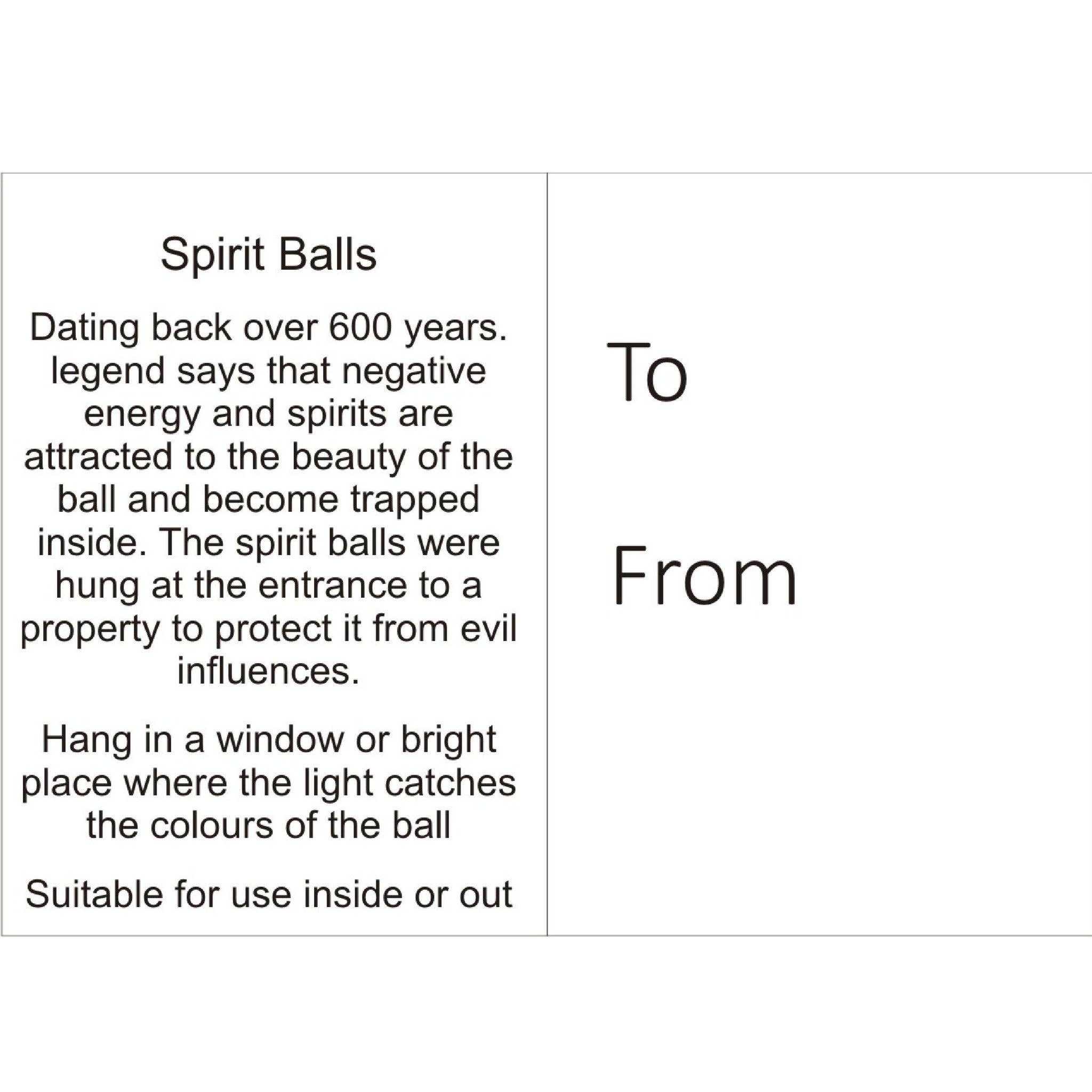 15cm Spirit Ball - Multicoloured - Sacred Crystals Home Decor