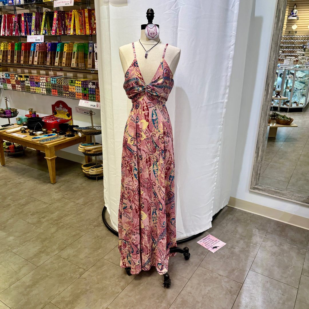 Long Sari Boho Summer Sun Dress