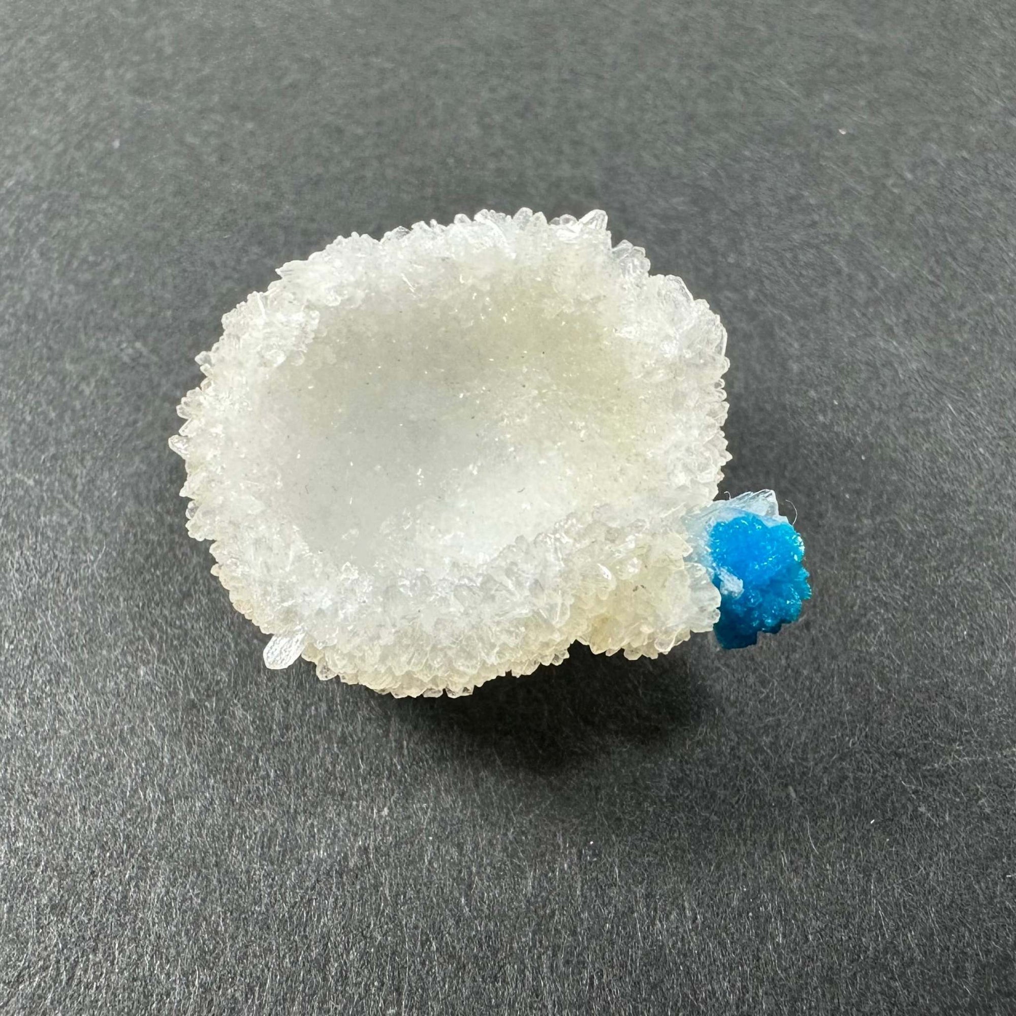 Cavansite Ball 'Floaters' on Stilbite SM from Maharashtra, Pune, India