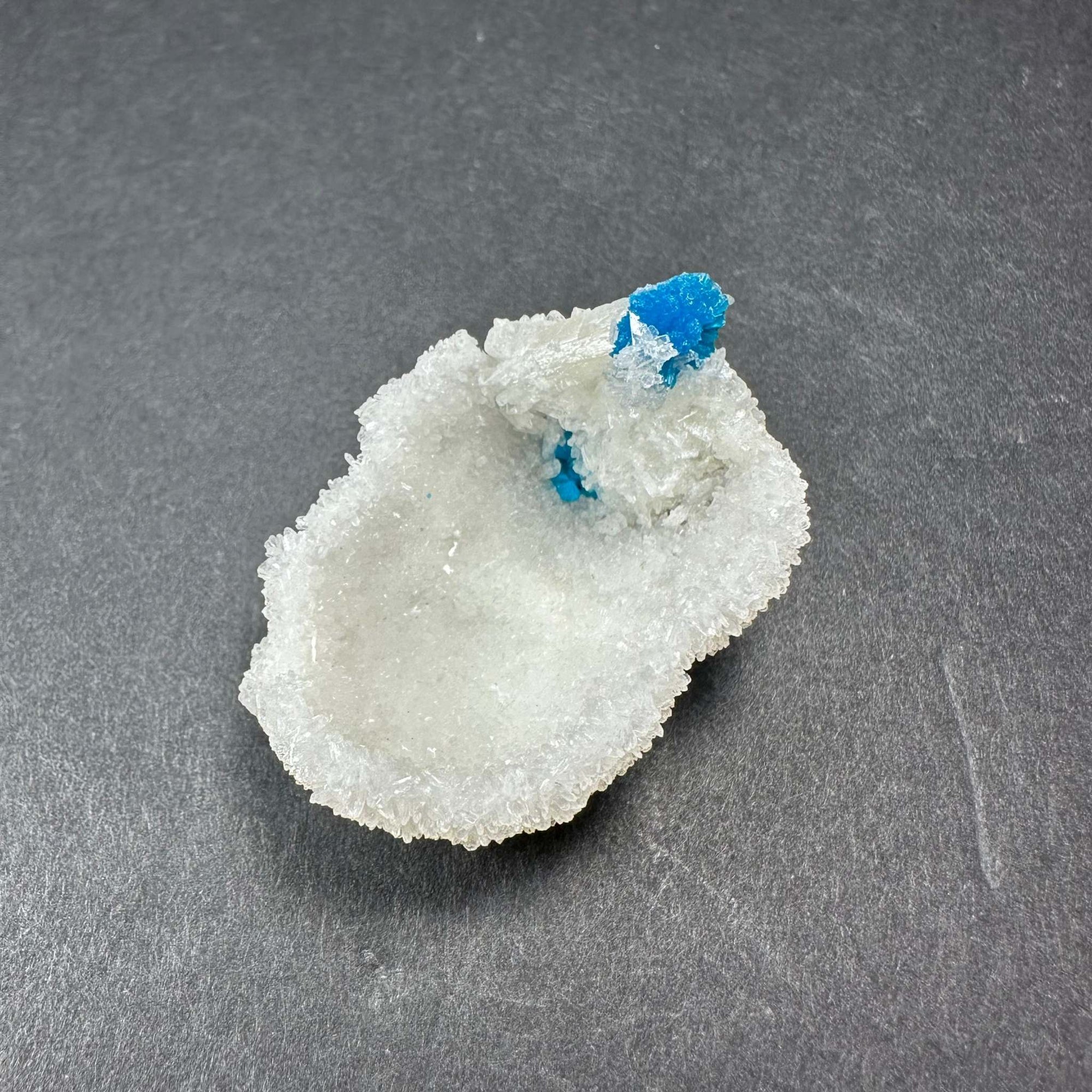 Cavansite Ball 'Floaters' on Stilbite SM from Maharashtra, Pune, India