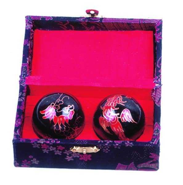 Dragon Therapy Balls in decorative box for stress relief and focus.