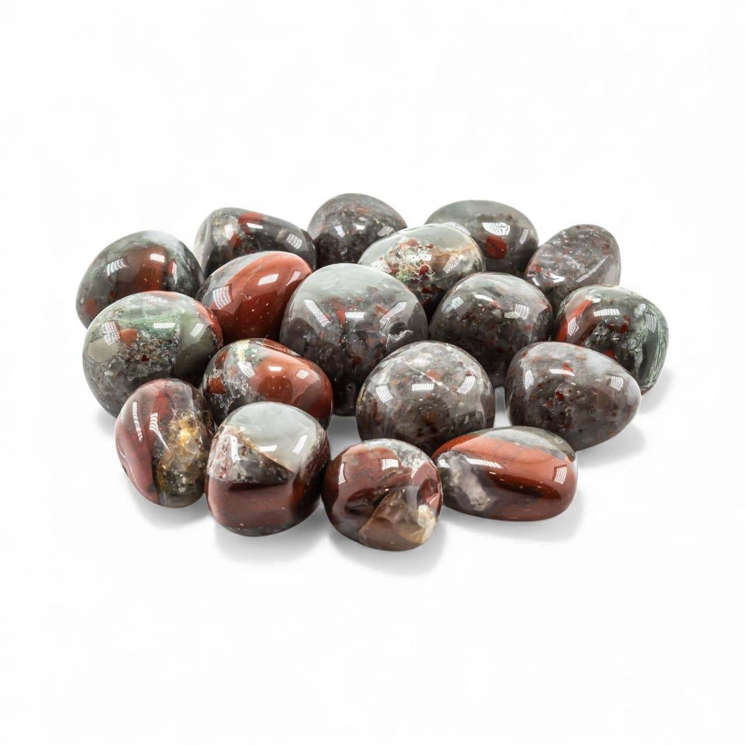 African Bloodstone Tumbled Pocket Stone
