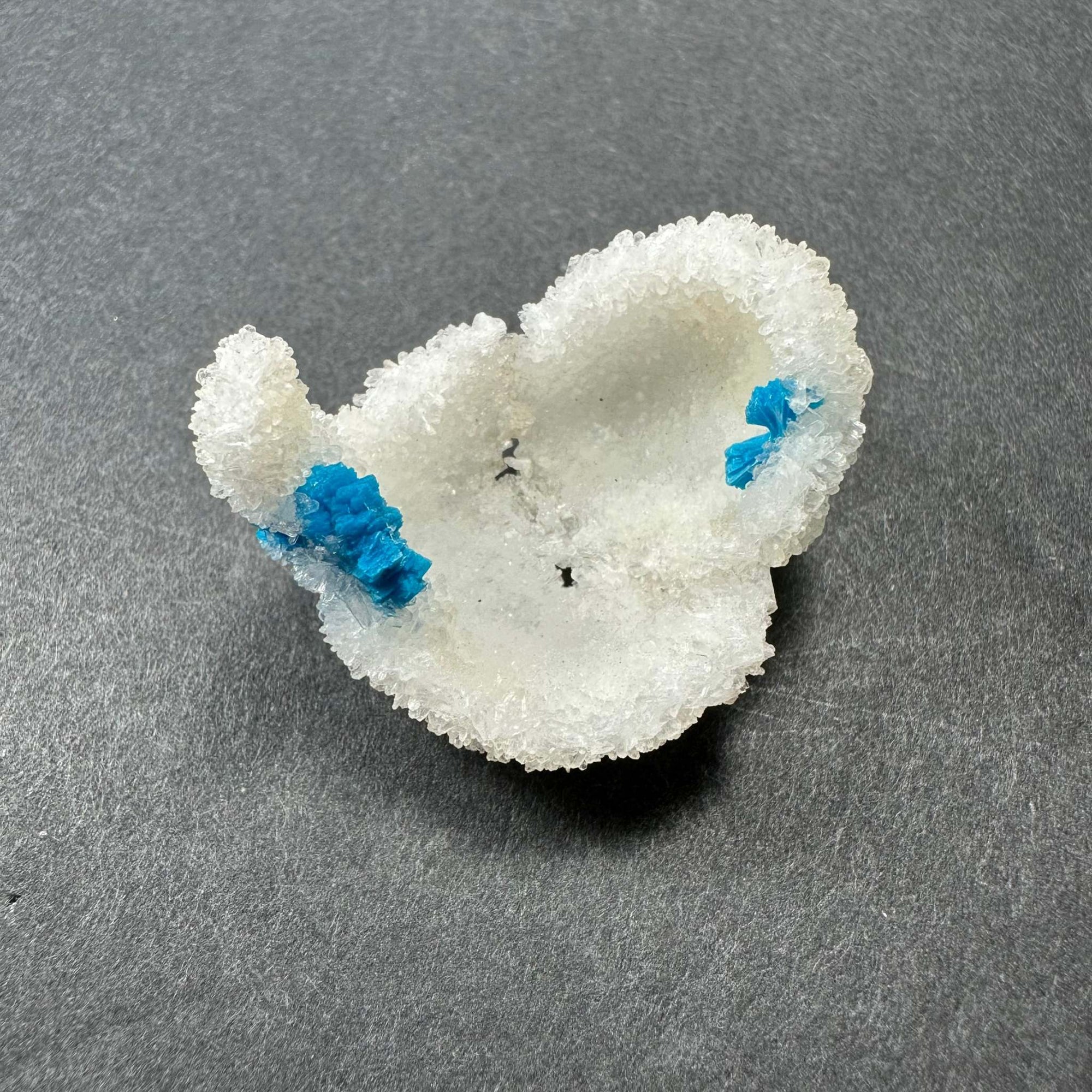 Cavansite Ball 'Floaters' on Stilbite SM from Maharashtra, Pune, India