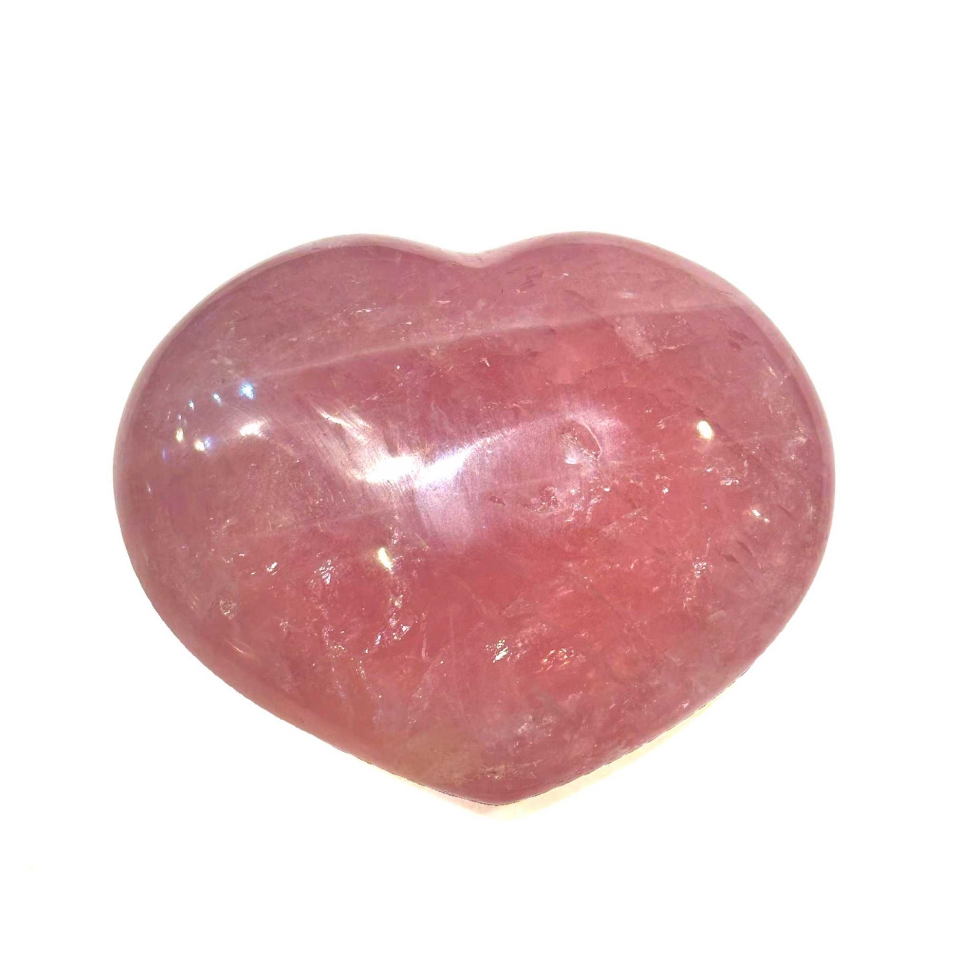 Rose Quartz Puff Heart - 4-5", Hearts, Rocks & Fossils