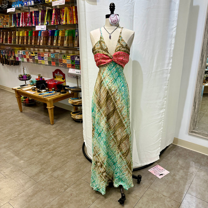 Long Sari Boho Summer Sun Dress