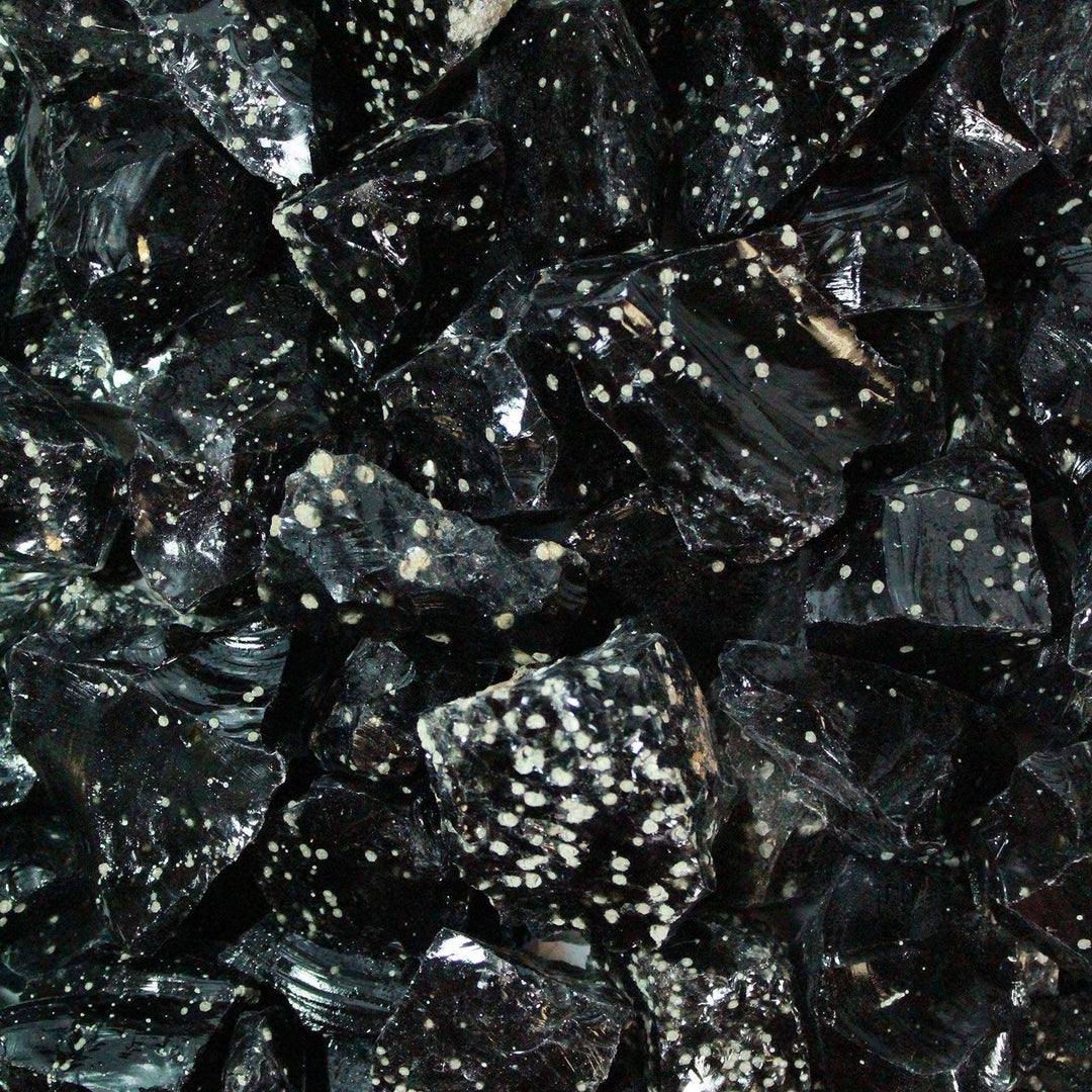 Rough Mexican Snowflake Obsidian