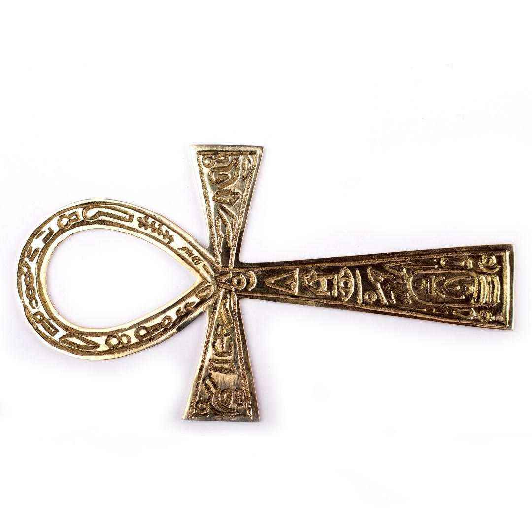 Brass Ankh Hanging 6.5"