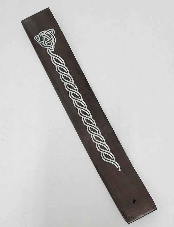 Black Triquetra Incense Burner - 10" Stick