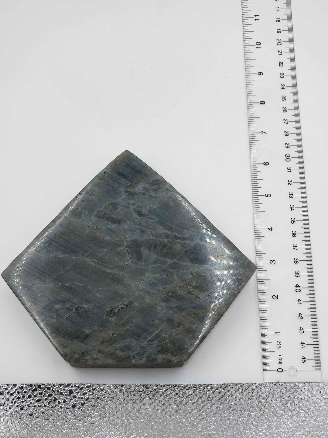 Labradorite Cut Base Square Freeform - Fire in Ice - 2.5 lbs