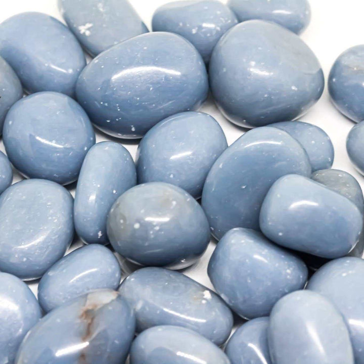Angelite A Polished Tumbled Pocket Stone