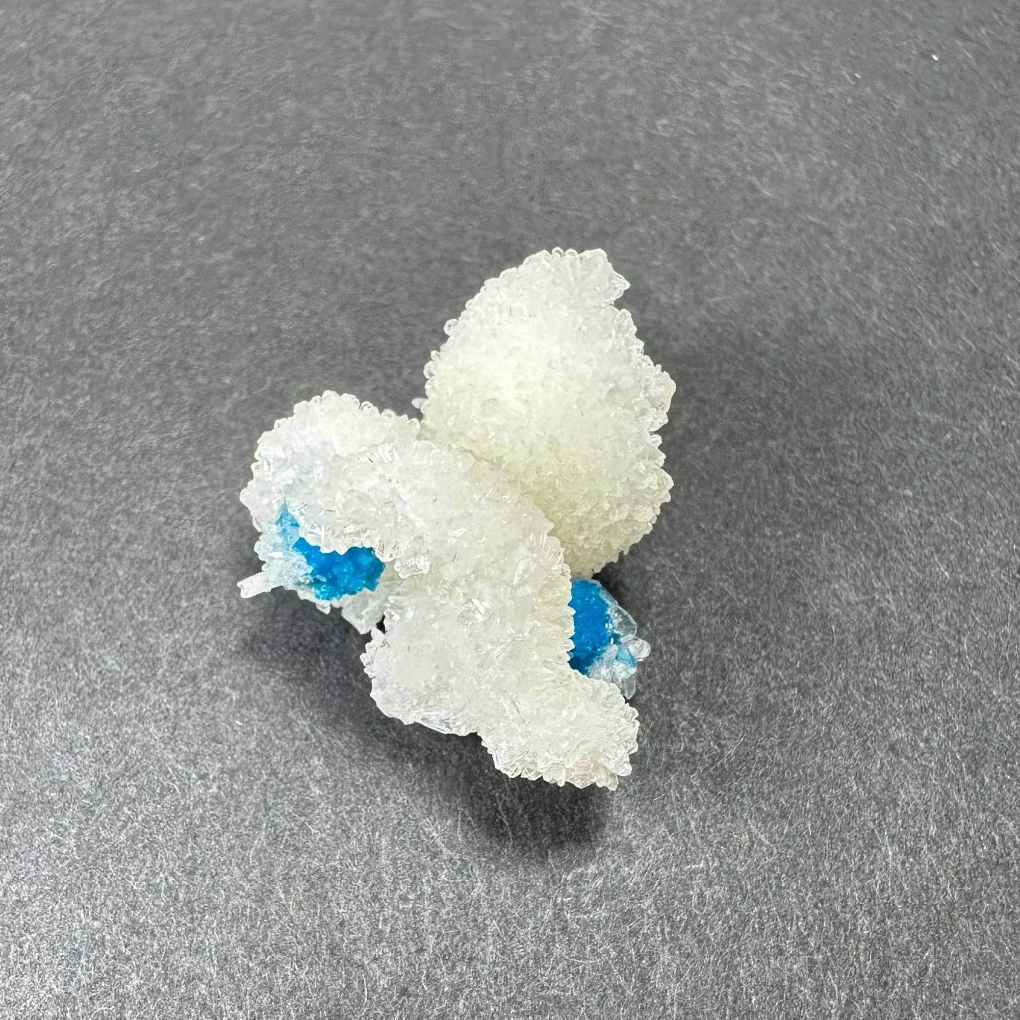 Cavansite Ball 'Floaters' on Stilbite SM from Maharashtra, Pune, India