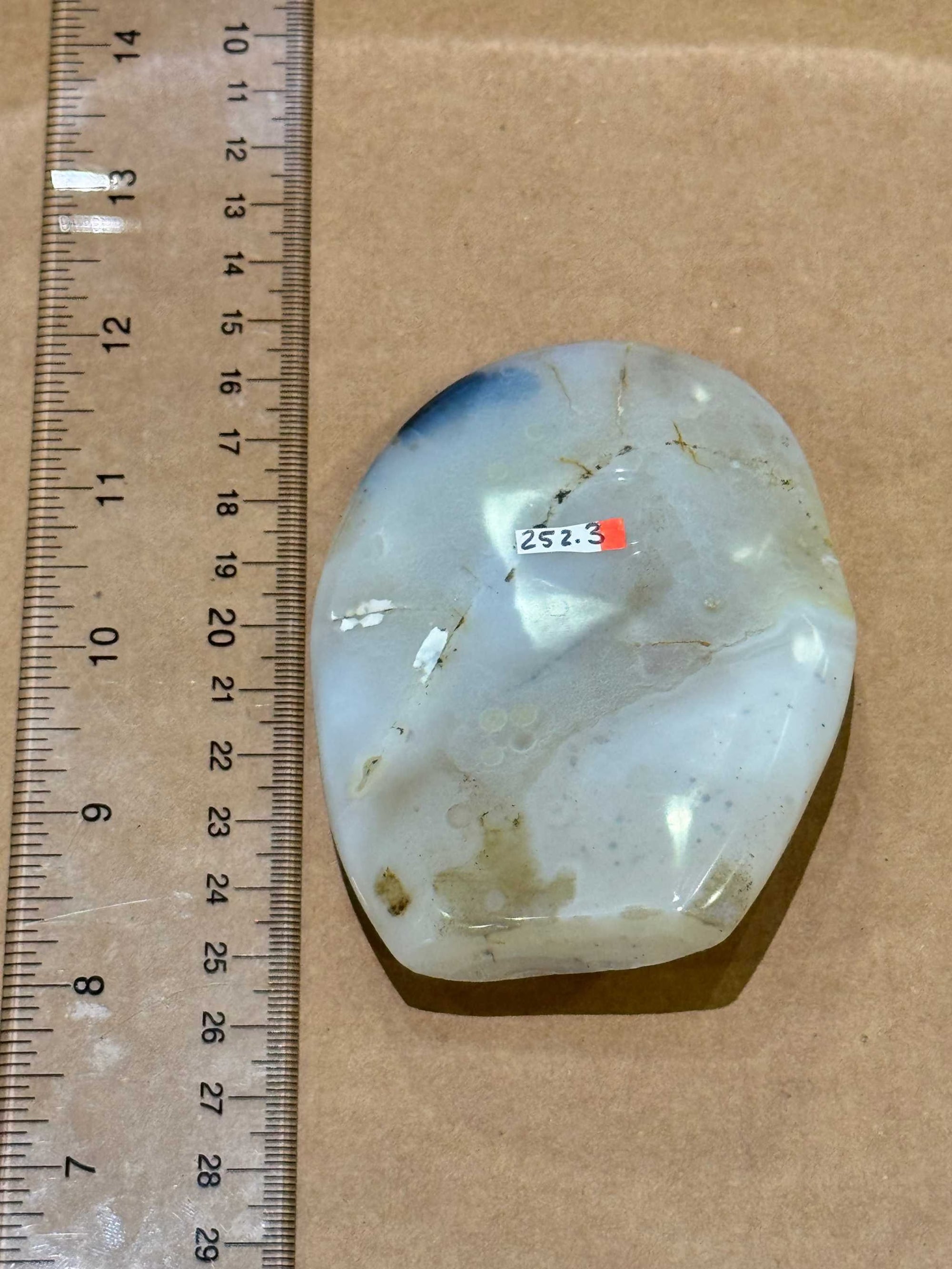 Seaweed Agate Freeform Palm Size Desk Piece