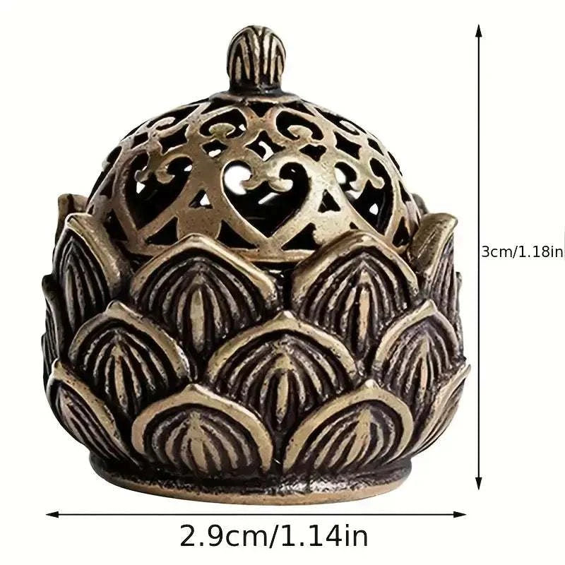 Lotus Incense Burner - Elegant Hollow Lotus Incense Holder