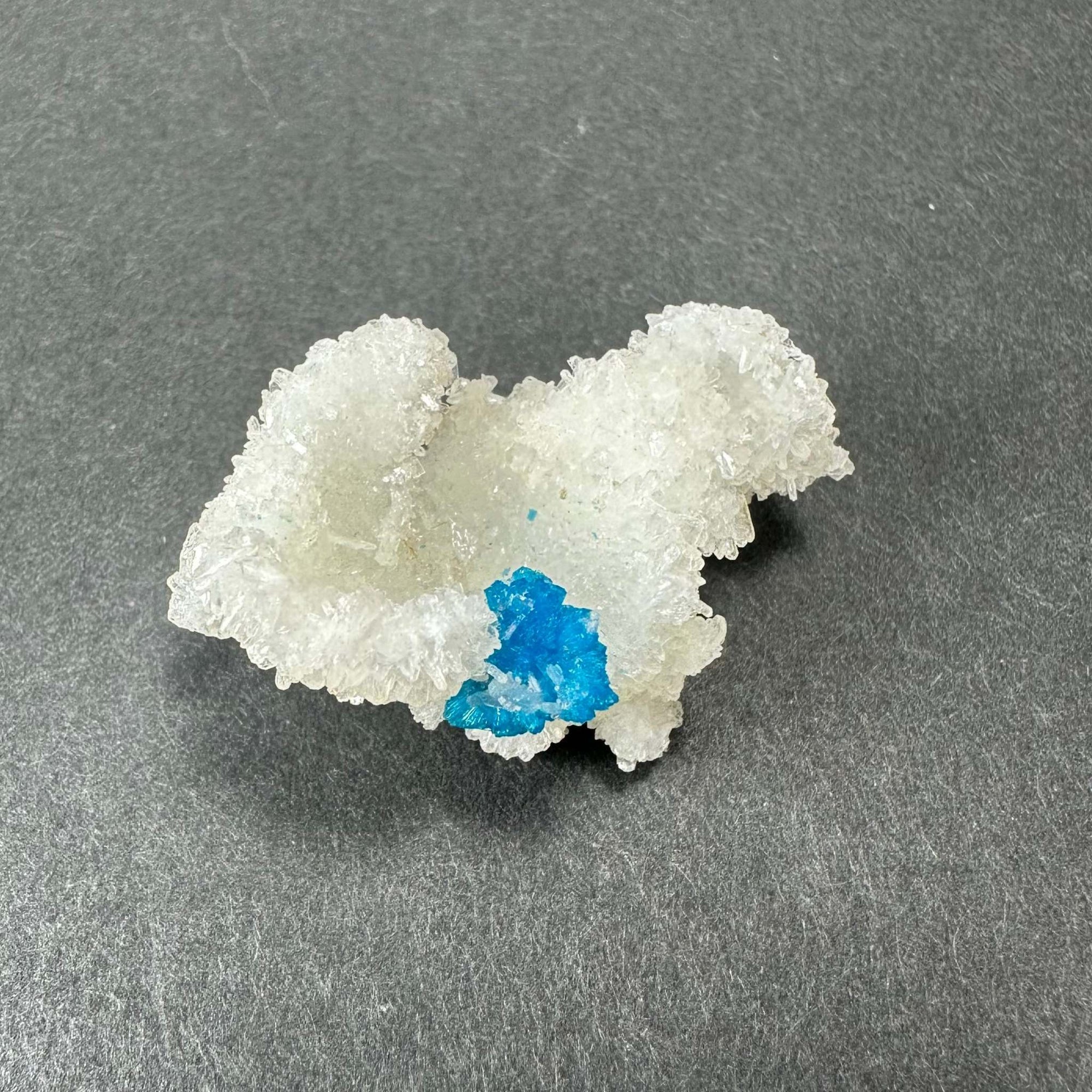 Cavansite Ball 'Floaters' on Stilbite SM from Maharashtra, Pune, India