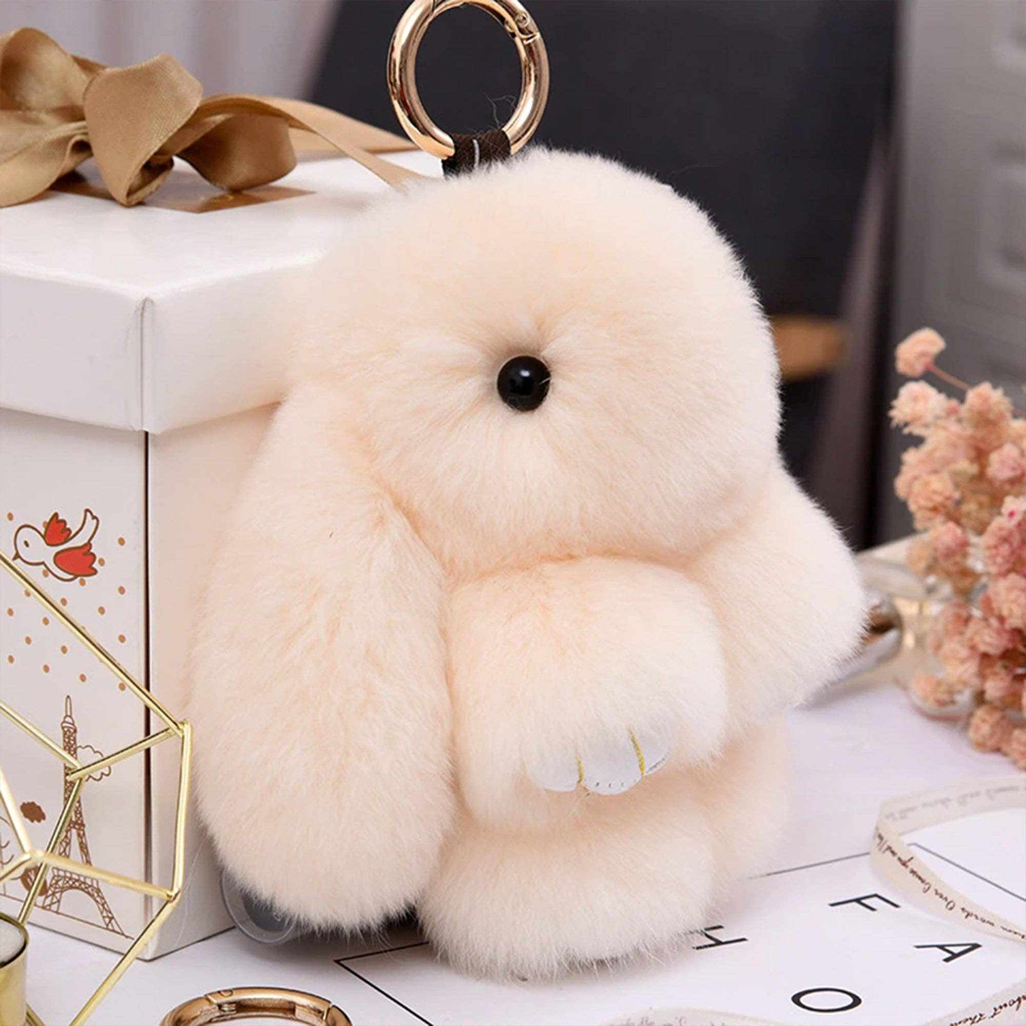 The Faux Fur Bunny Keychain 2