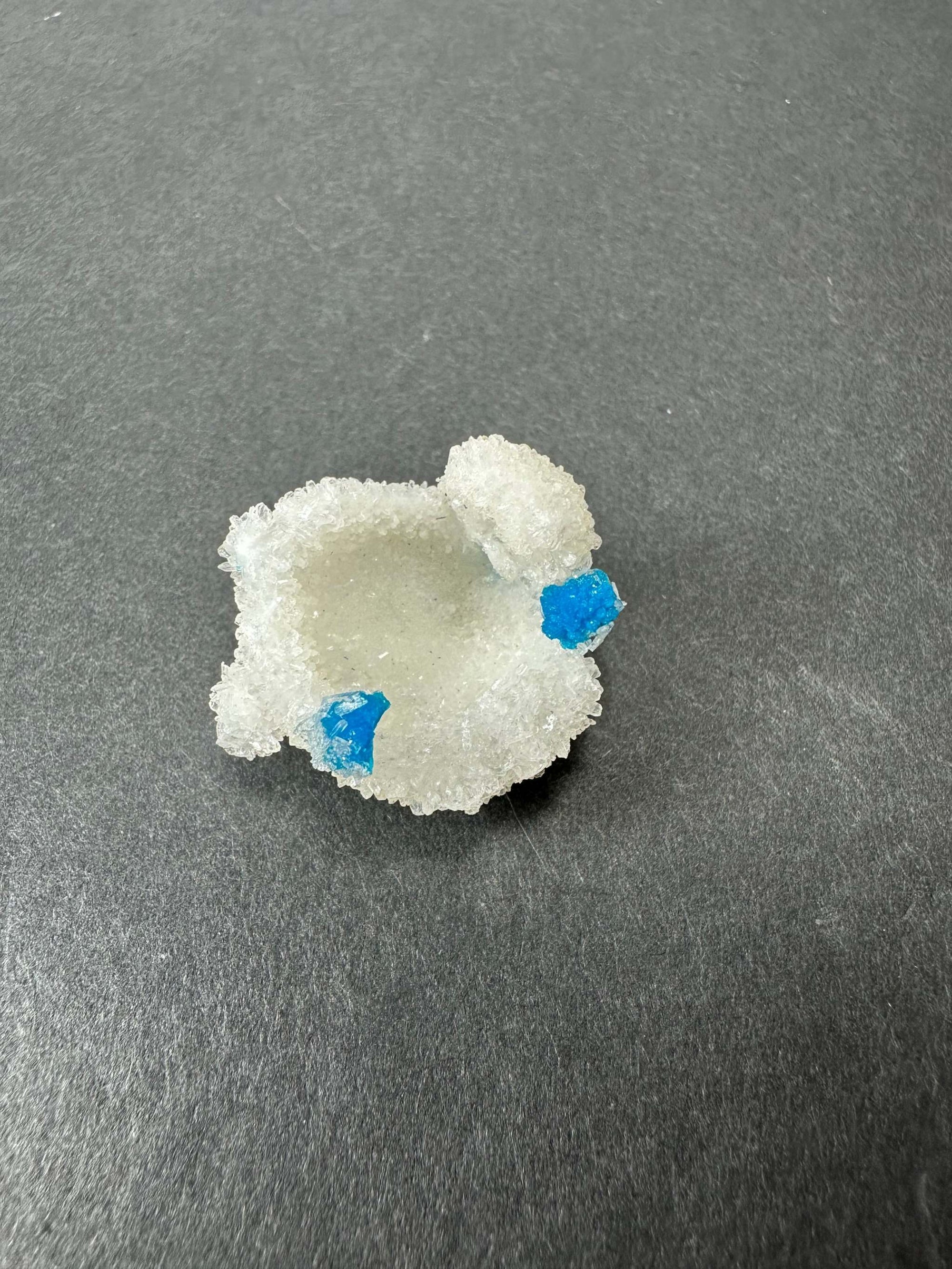 Cavansite Ball 'Floaters' on Stilbite SM from Maharashtra, Pune, India