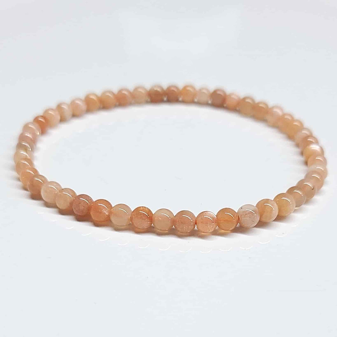Moonstone Round Bead Bracelet - Traveler&