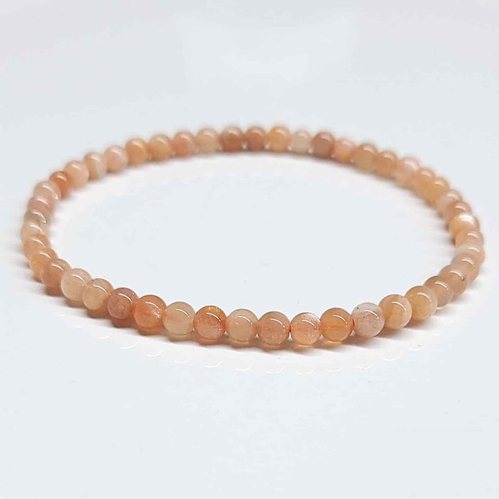 Moonstone Round Bead Bracelet - Traveler&