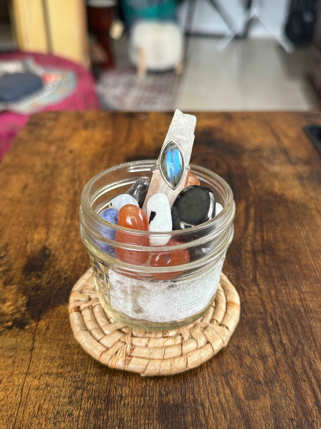 Sterling Silver Marquise Labradorite Ring - Size 6 - Intuition, Protection &amp; Transformation