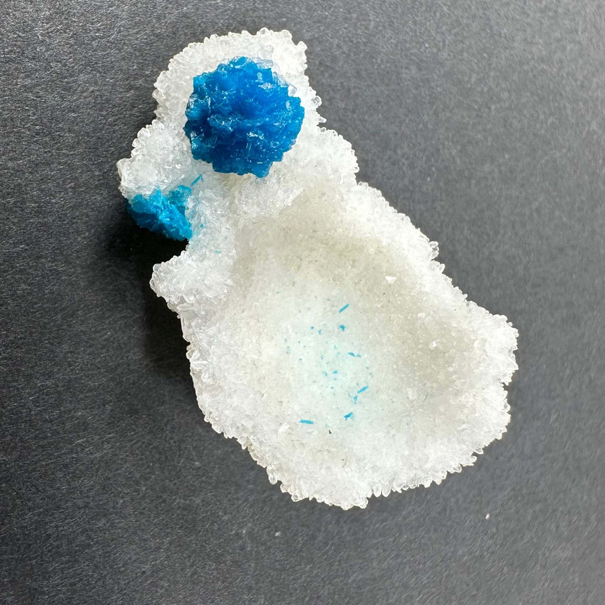 Cavansite Ball 'Floaters' on Stilbite SM from Maharashtra, Pune, India