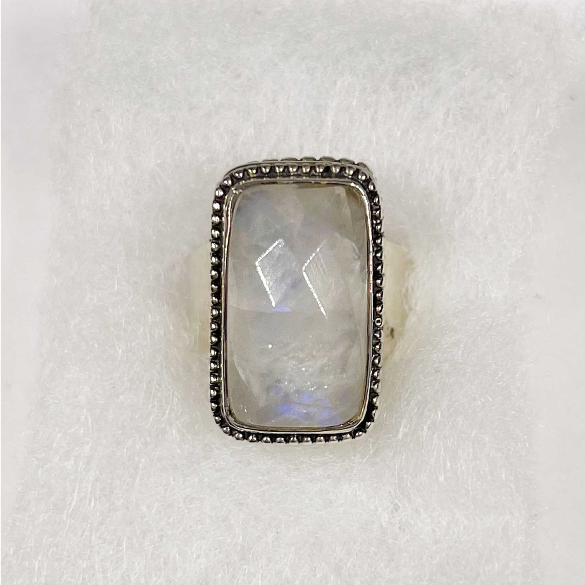 Rainbow Moonstone Ring Size 8 Stand Out, Rings, Rings