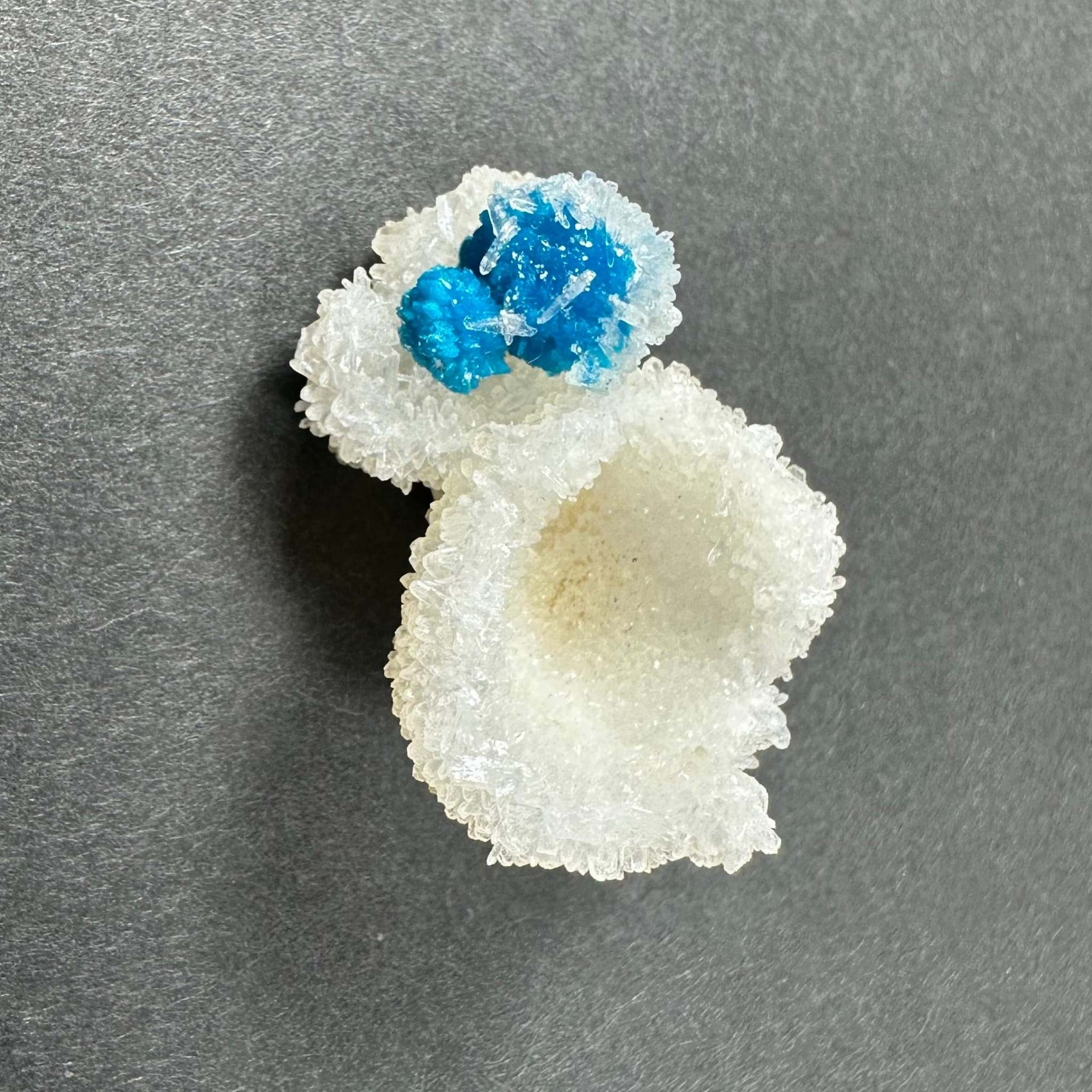 Cavansite Ball 'Floaters' on Stilbite SM from Maharashtra, Pune, India