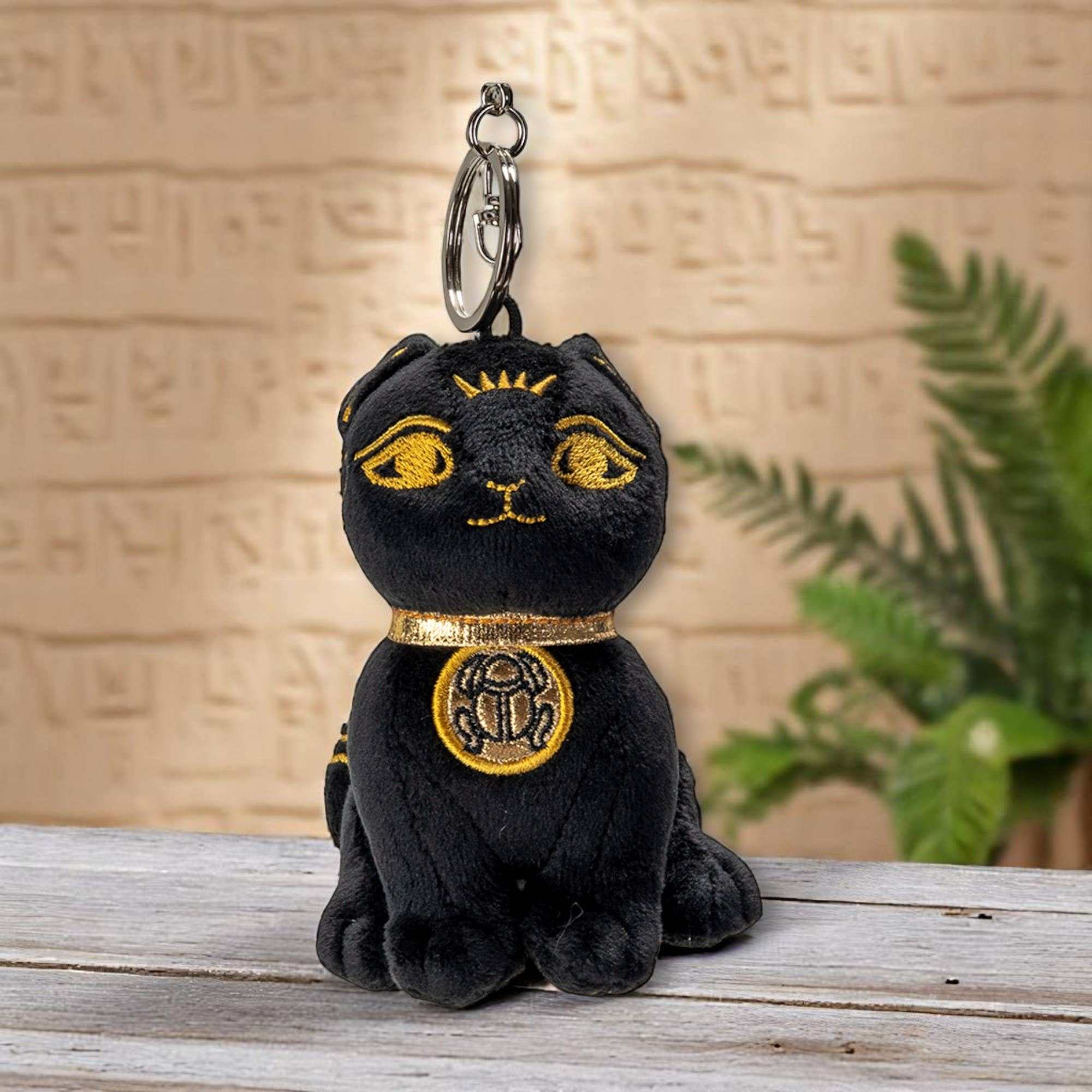 Egyptian Stuffed Plush Bastet with Key Ring