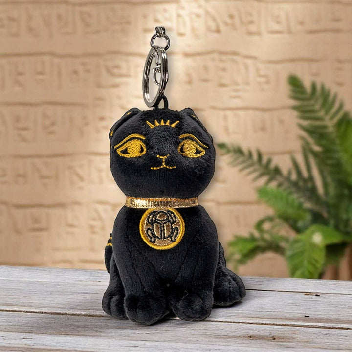 Egyptian Stuffed Plush Bastet with Key Ring