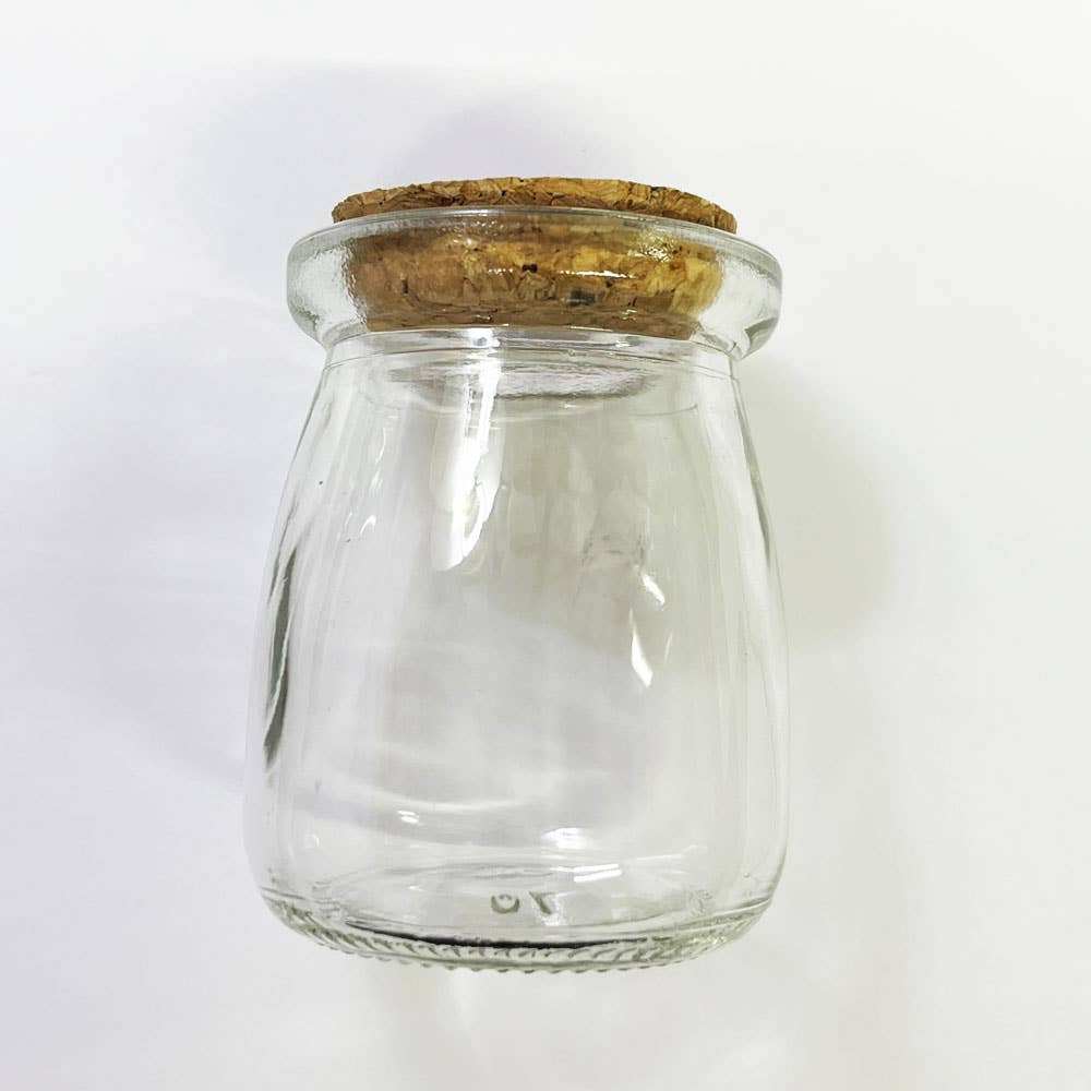Glass Jar with Cork Stopper Apothecary/Spell Jar 3" Tall x 2