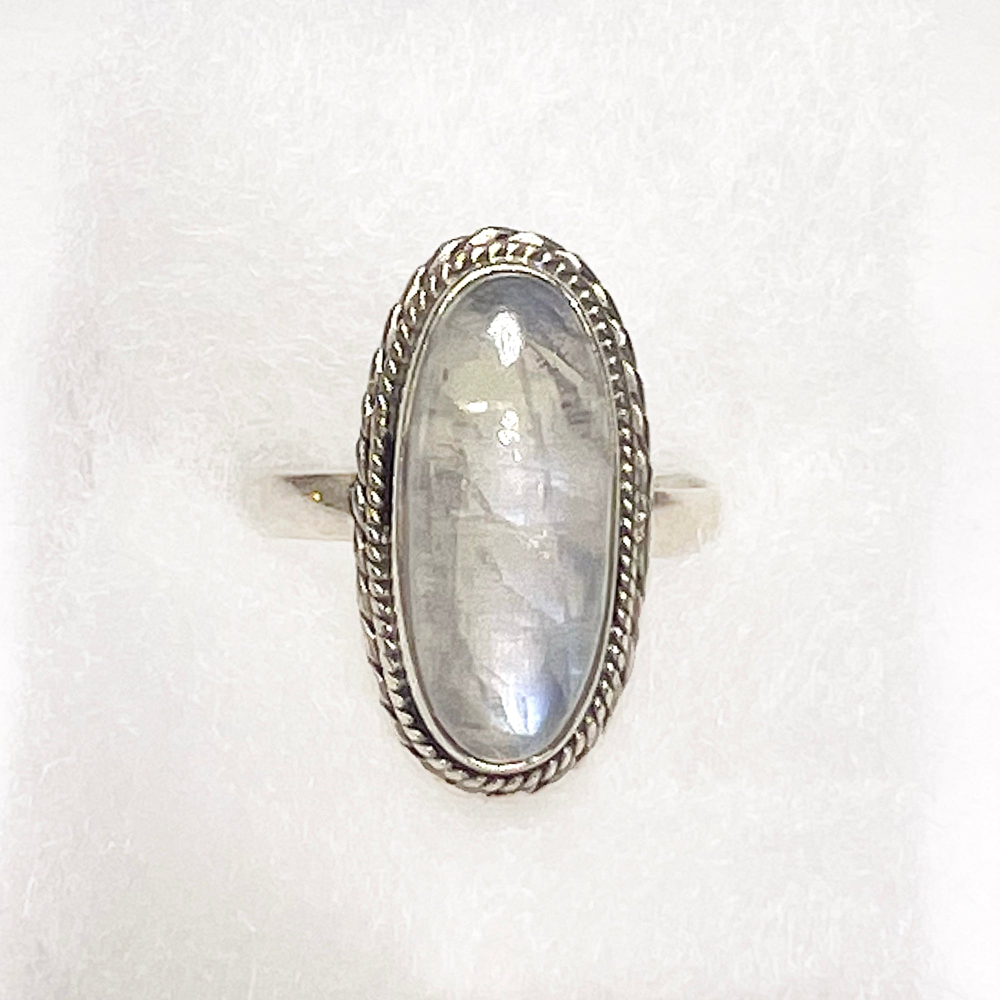 Rainbow Moonstone Ring Size 13 - “Portal”, Rings, Rings