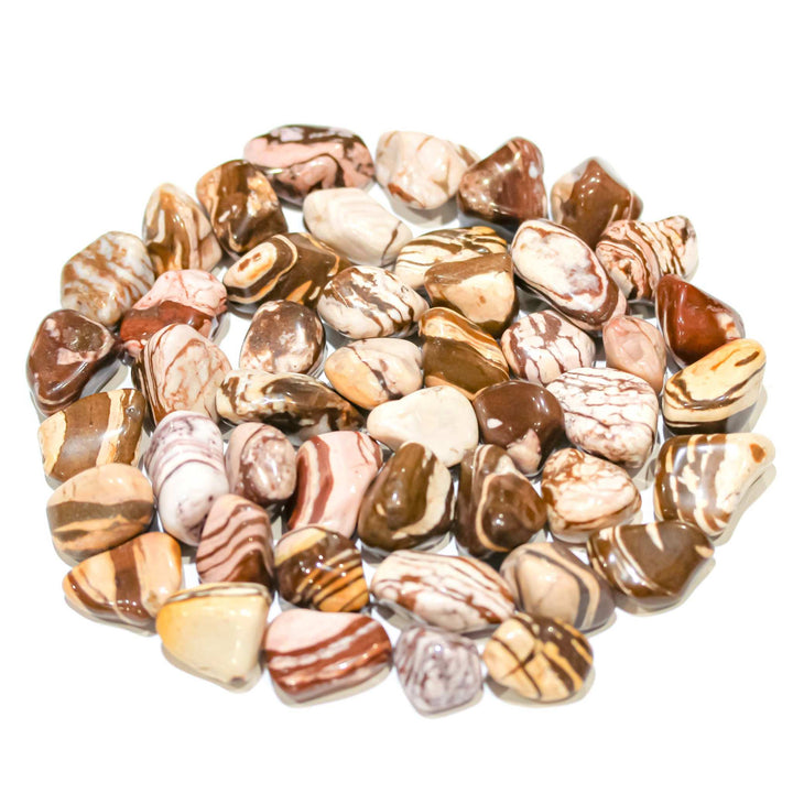 Red Zebra Jasper Tumbled Pocket Stone